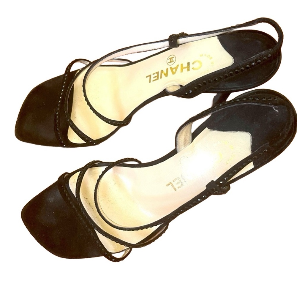 Chanel sling back sandals